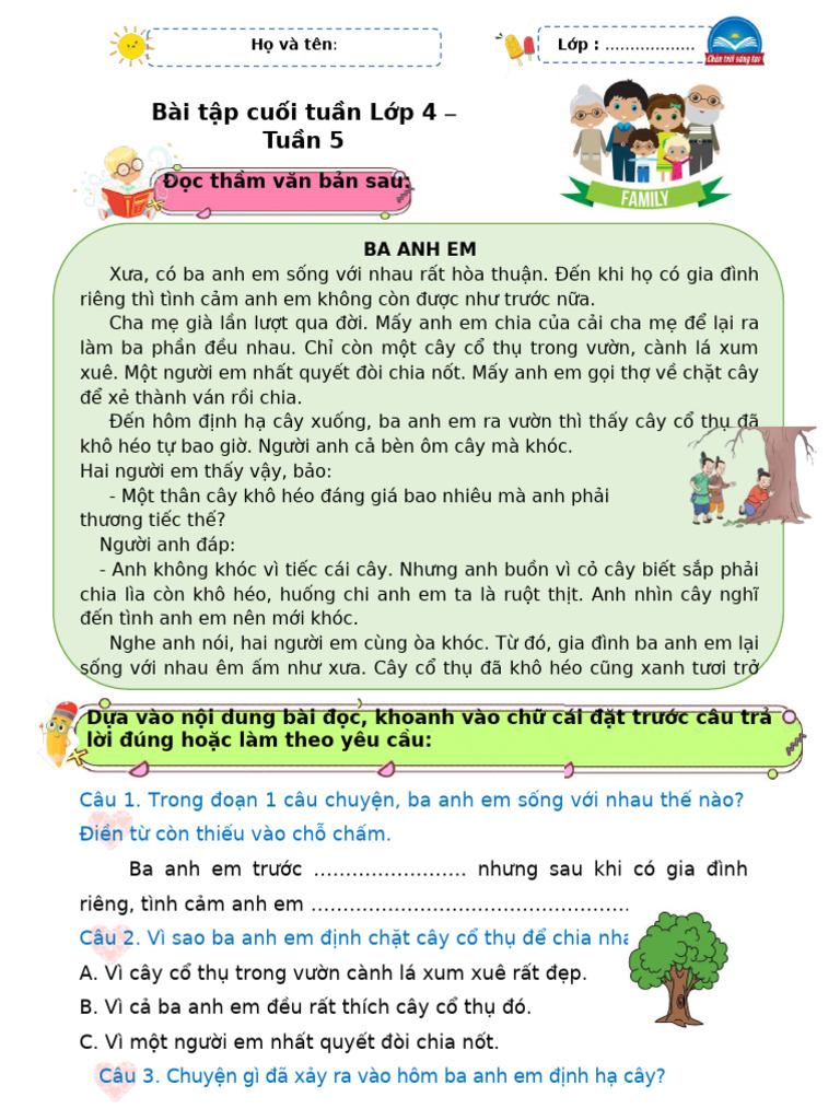 5. BTCT 5 - TIẾNG VIỆT - CTST | PDF
