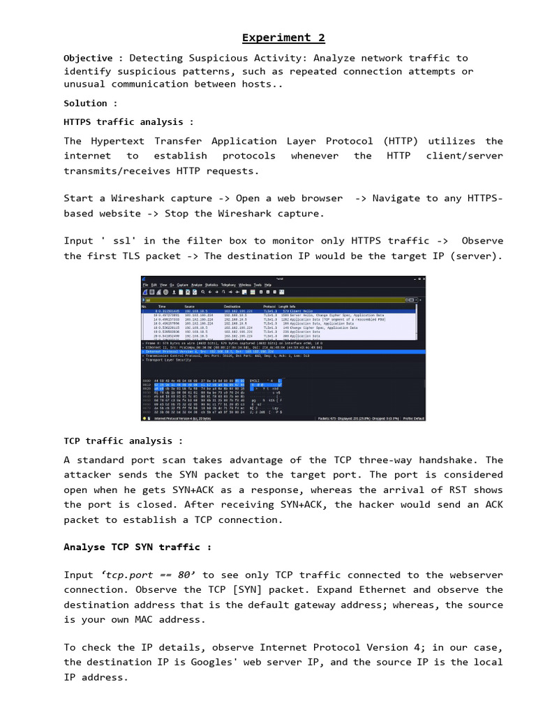 Network Traffic Analysis for Security | PDF | Transmission Control ...