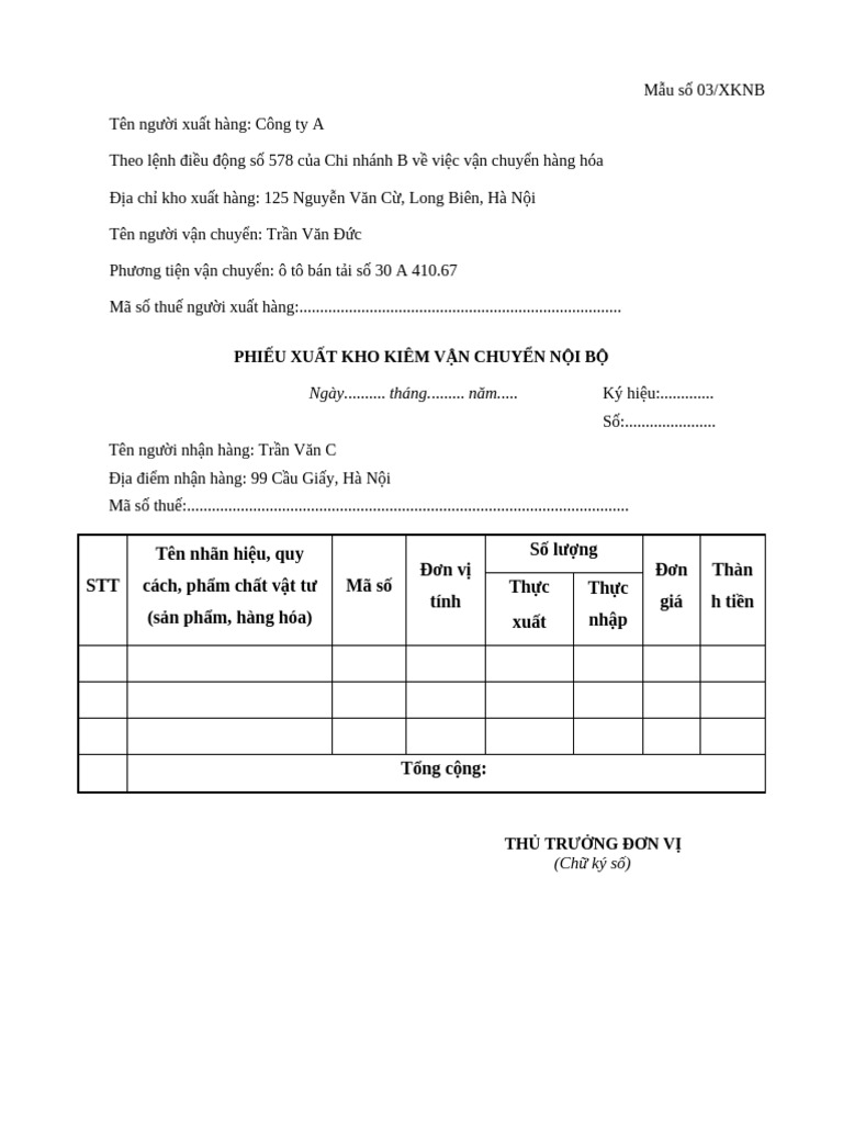Phieu xuat kho kiem van chuyen noi bo pdf