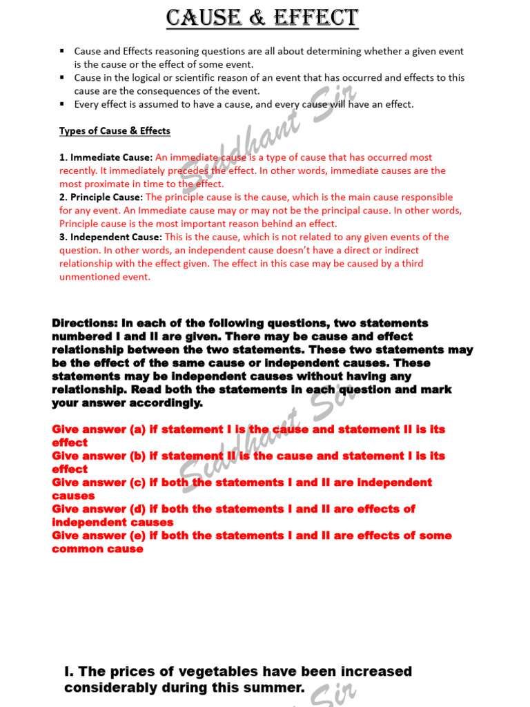 Cause - Effect | PDF