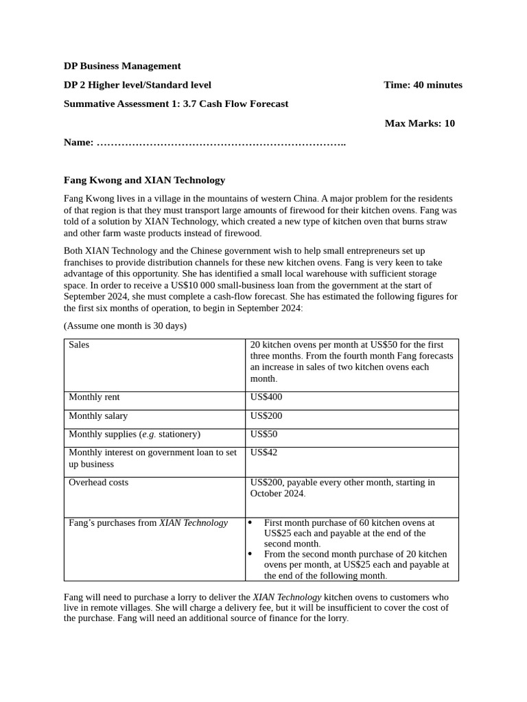 Test 1 2024 DP 2 | PDF