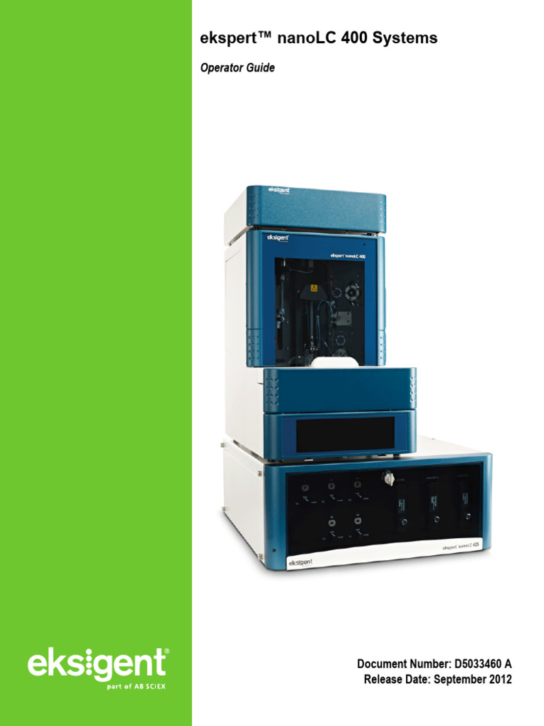 Ekspert™ nanoLC 400 Systems Operator Guide | PDF
