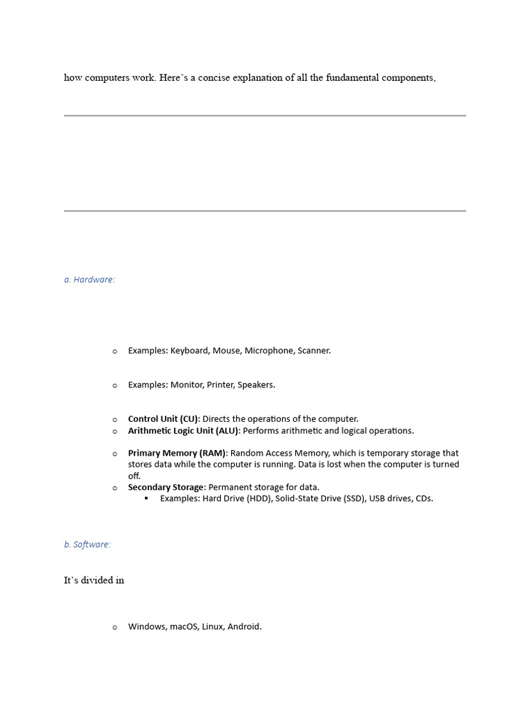 Basics of Computer | PDF