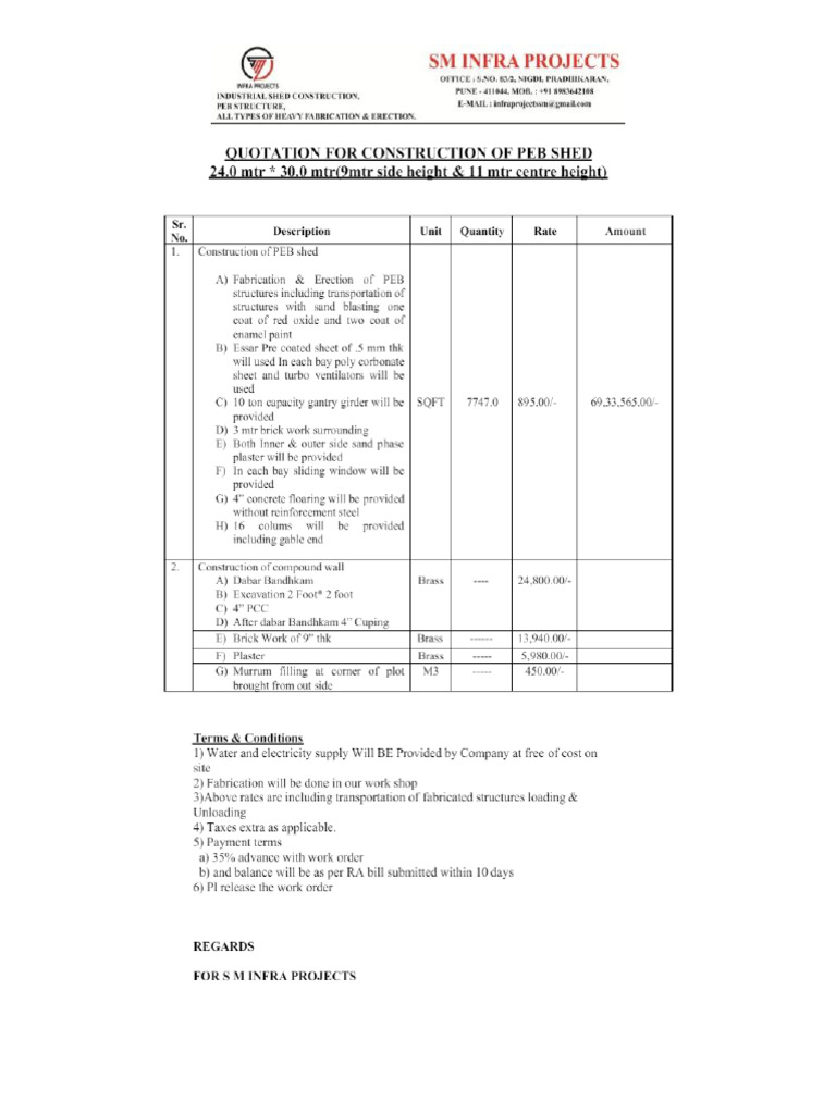 Quotation Sample 2 | PDF