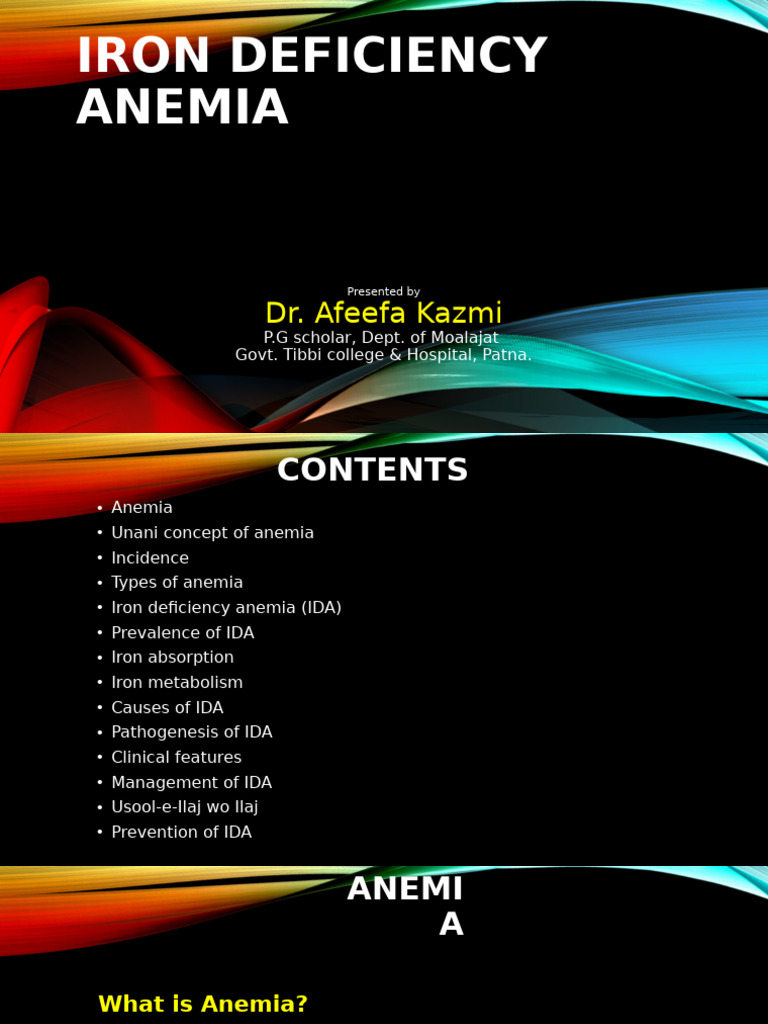 Iron Deficiency Anemia Guide | PDF | Anemia | Iron