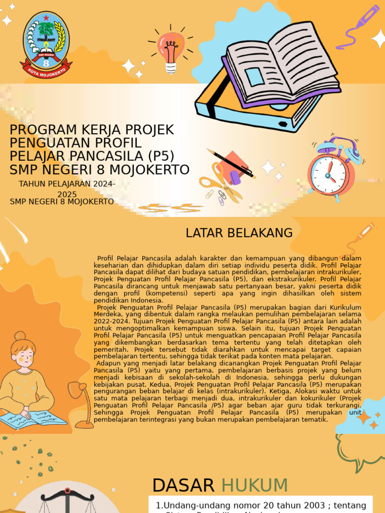 Proker P5 SMPN 8 MJK 2024-2025 | PDF