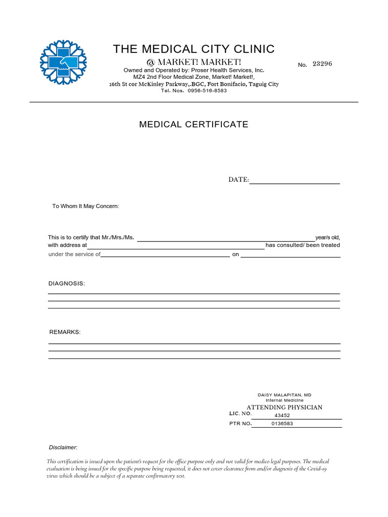 The Medical City Clinic | PDF