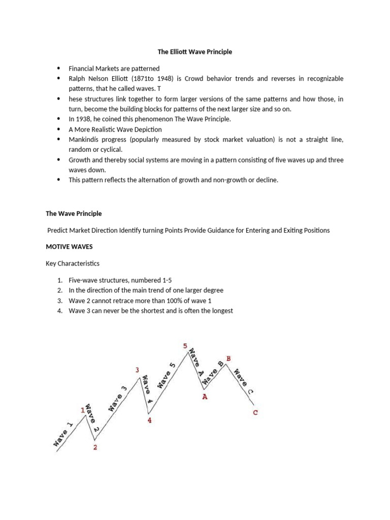 The Elliott Wave Principle | PDF