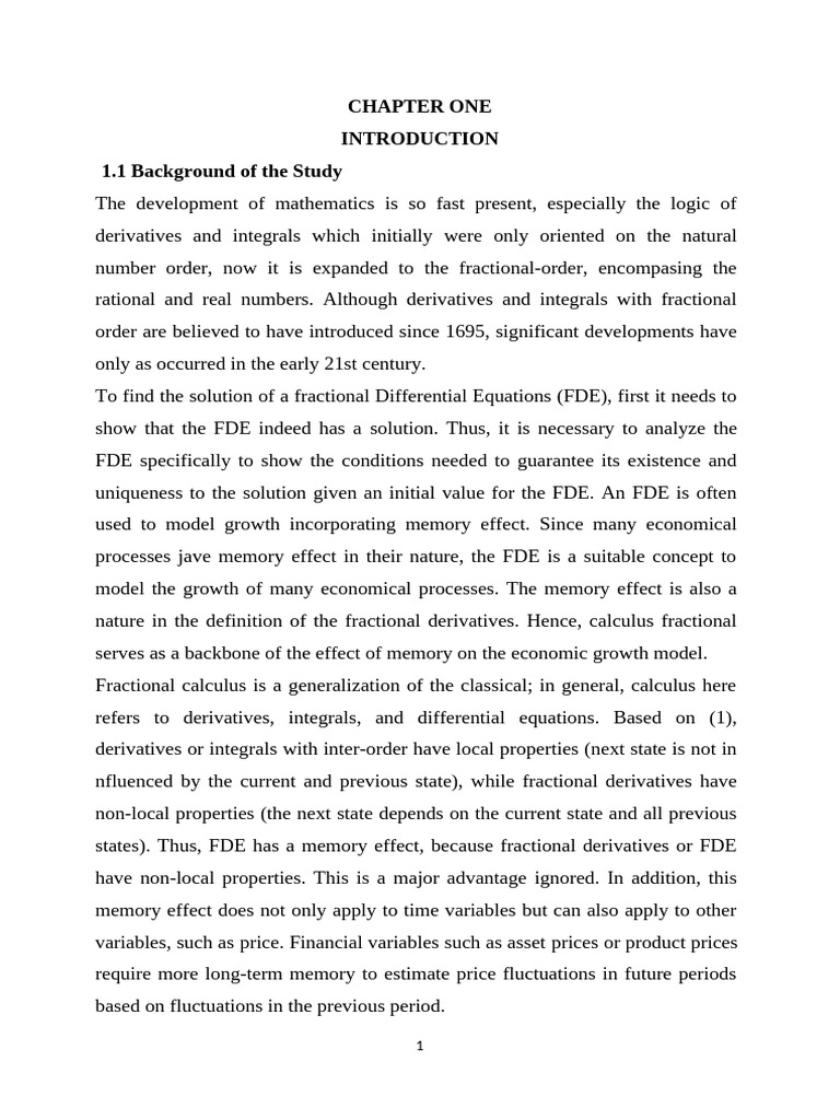 Bruno MTH Project Chapter One To Three | PDF