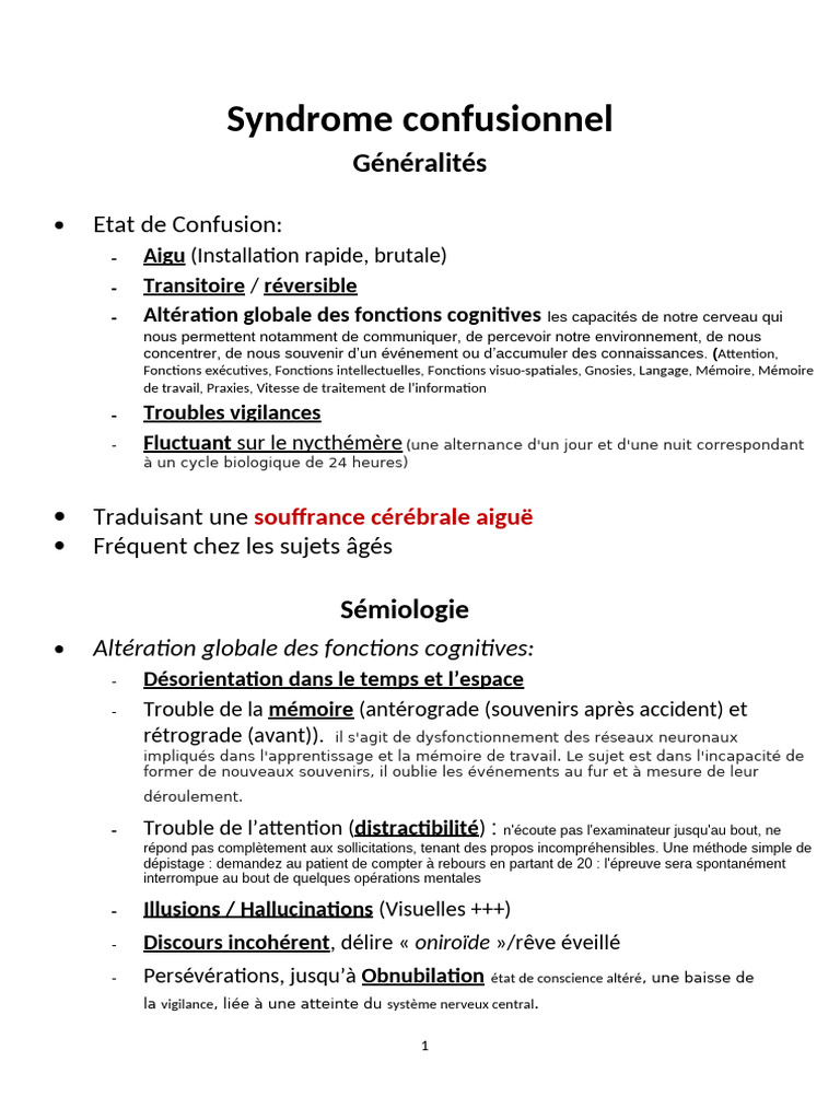 Confusion Mentale 1 | PDF