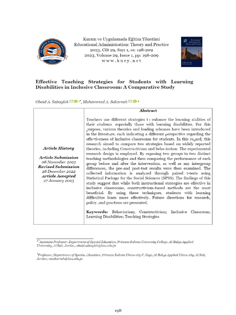 View of Effective Teaching Strategies For Students With Learning ...