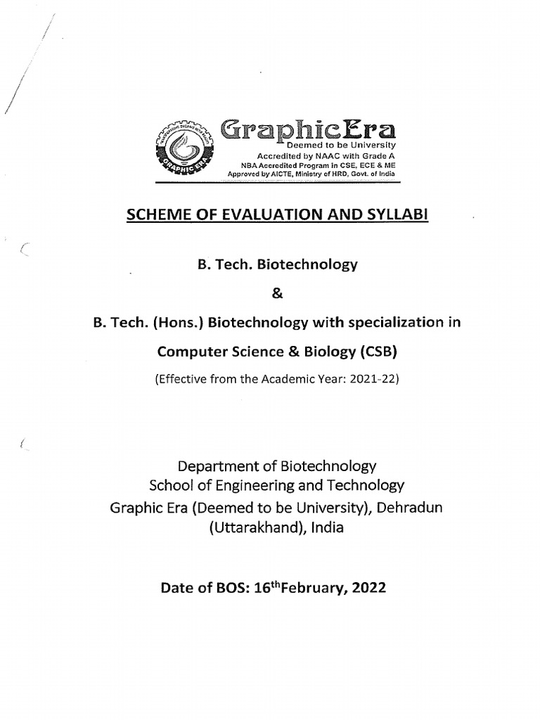 B Tech Biotech 7th Sem 202 25 Syllabus Final Pdf