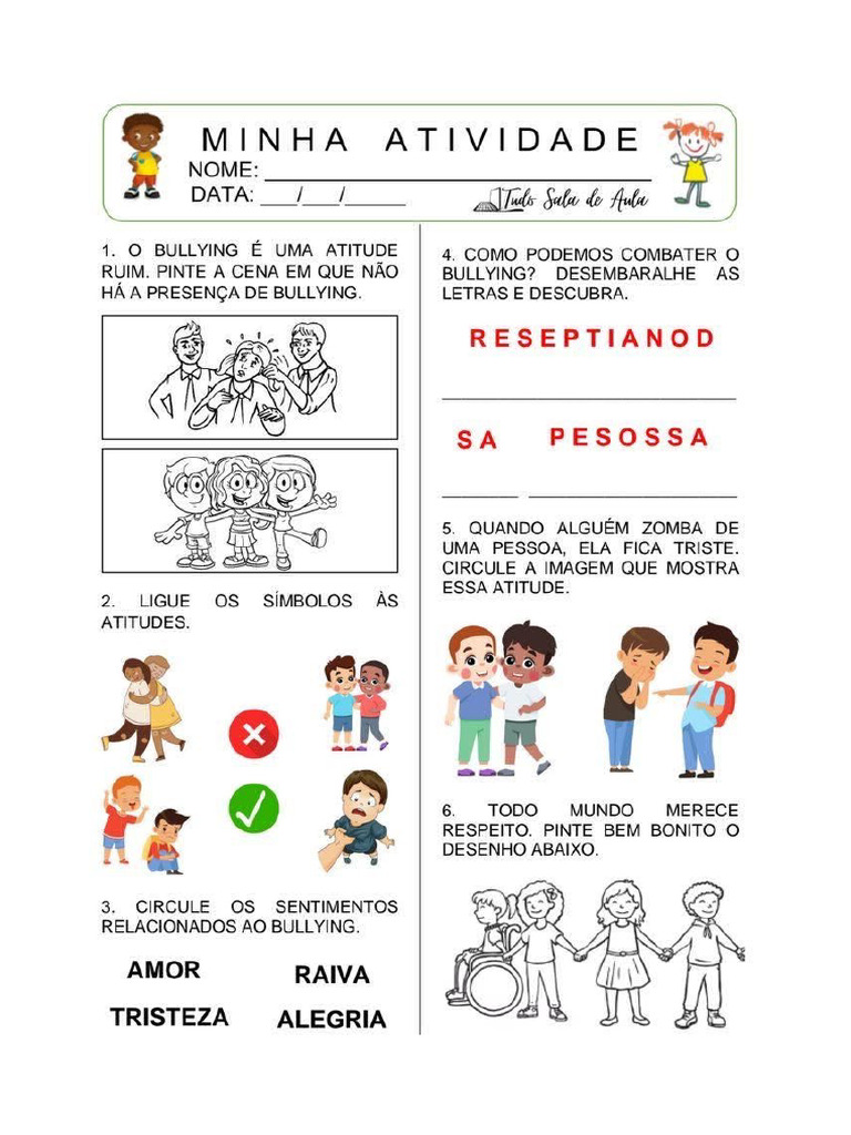 Atividade Ensino Religiosos 1 Ano 09-10 | PDF