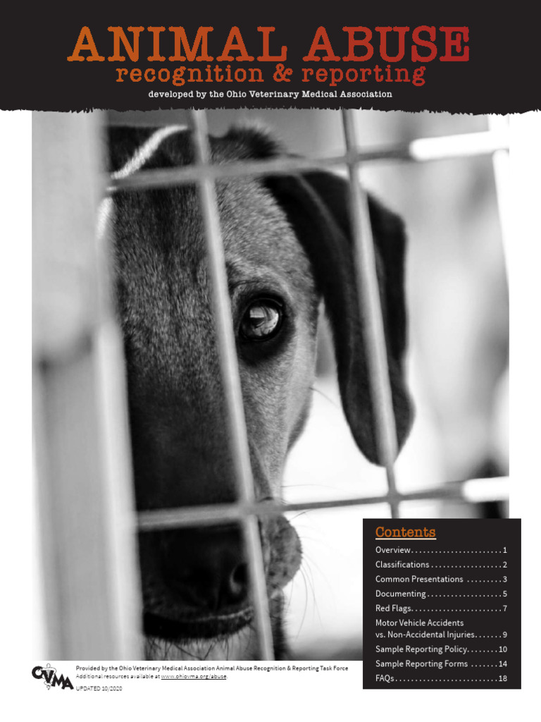 Animal Abuse, Recognition & Reporting, Ohio Veterinary Medical ...