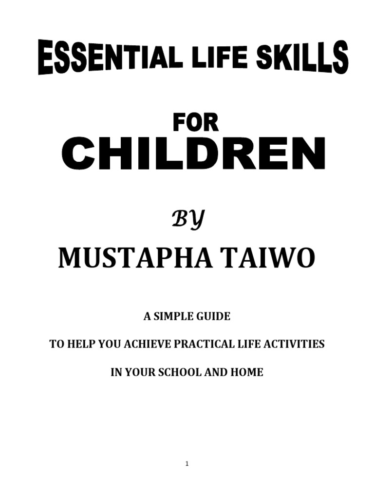 Practical Life Activities Guide | PDF | Thumb | Chair