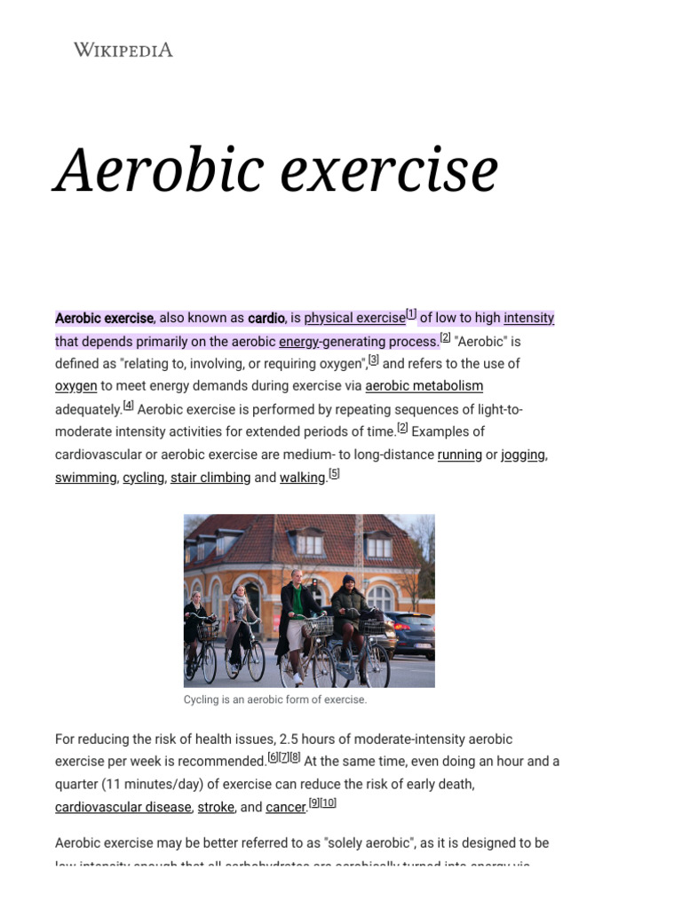 Understanding Aerobic Exercise Basics | PDF | Aerobic Exercise ...