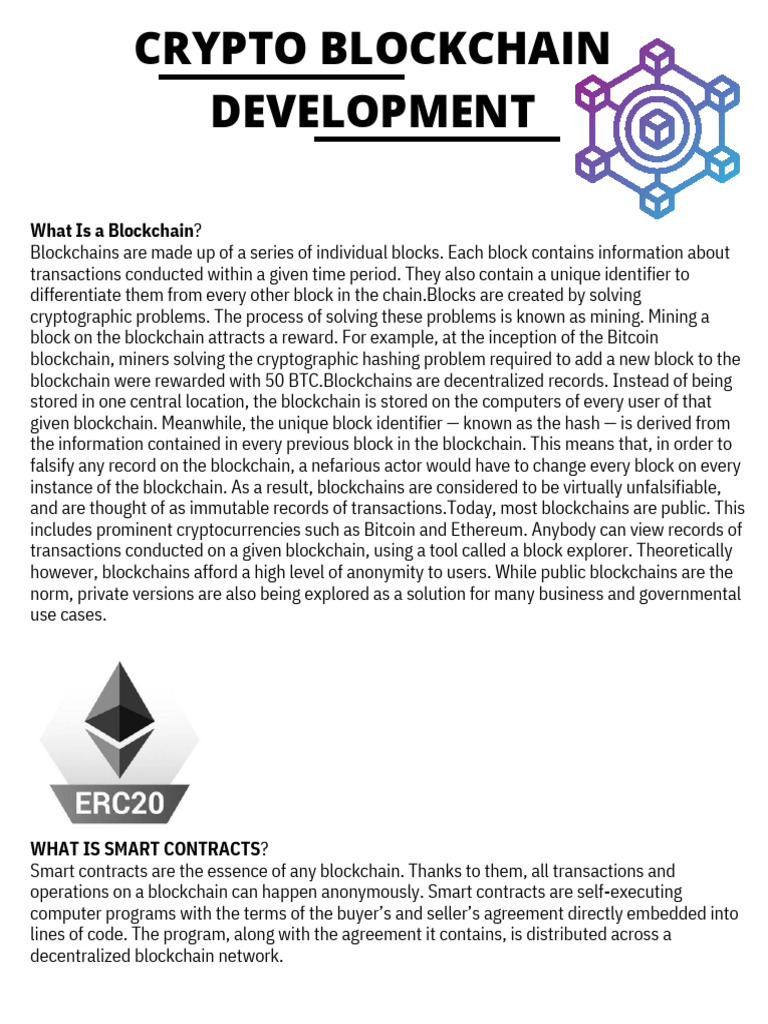 Understanding Blockchain and Smart Contracts | PDF | Cryptocurrency ...