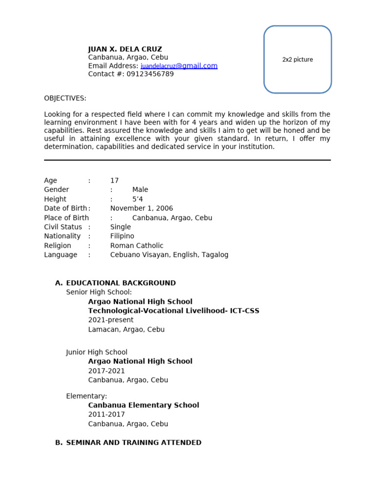 Sample Resume | PDF