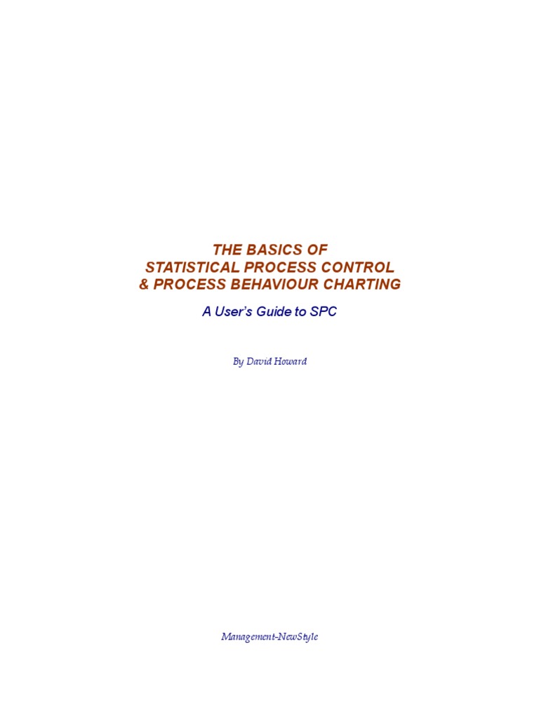 Statistical Proces Control - David Howard | PDF