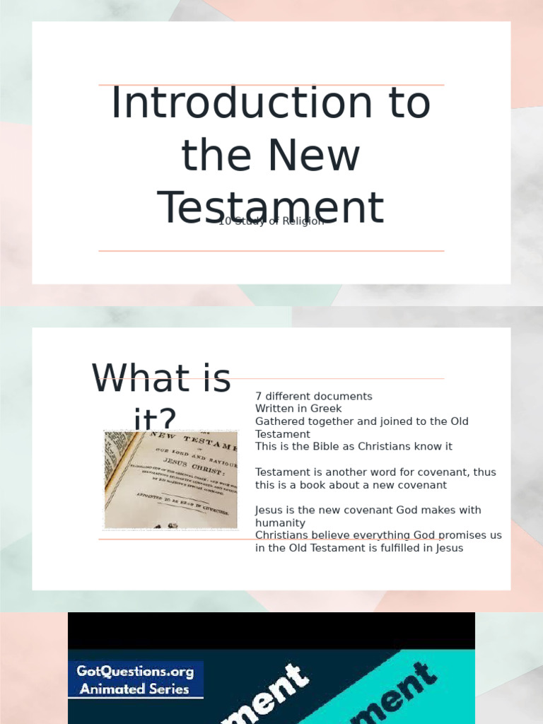 10 SOR - Introduction To The New Testament - Hapara.tmp ...