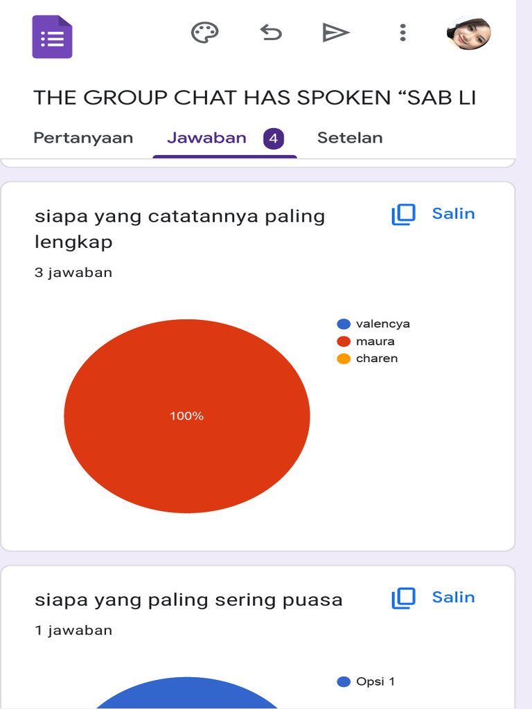 The group chat has spoken sab life google formulir 2 pdf