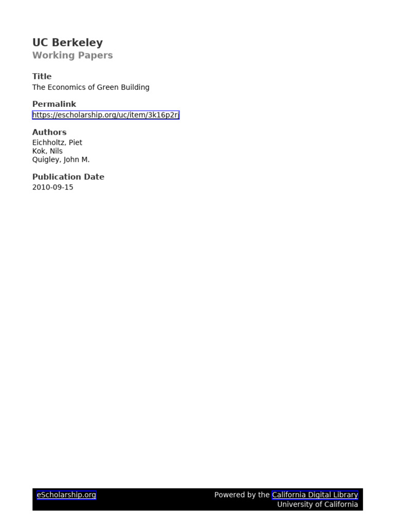 UC Berkeley: Working Papers | PDF