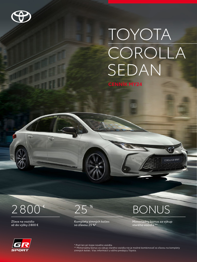 Cennik Corolla Sedan 2024 | PDF