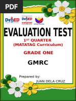 Grade 1 GMRC Quarter 2 Worksheets | PDF