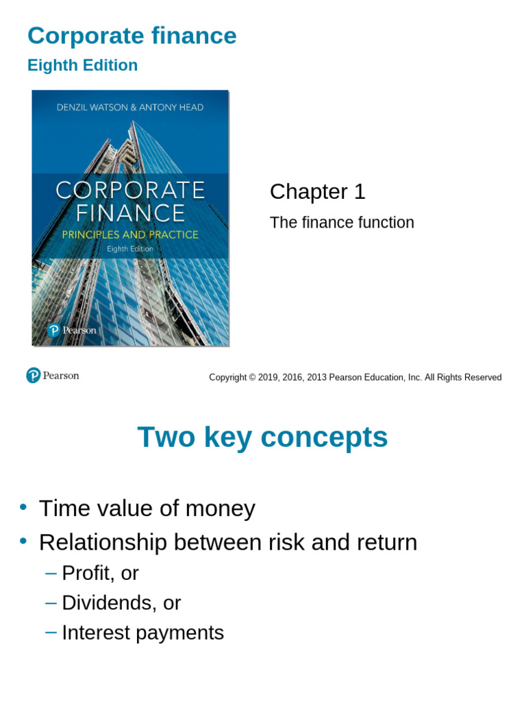 International Finance Management 1 Chapter 1 The Finance Function | PDF