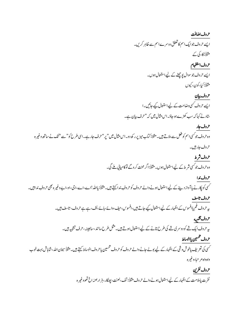 Haroof ki iqsam pdf
