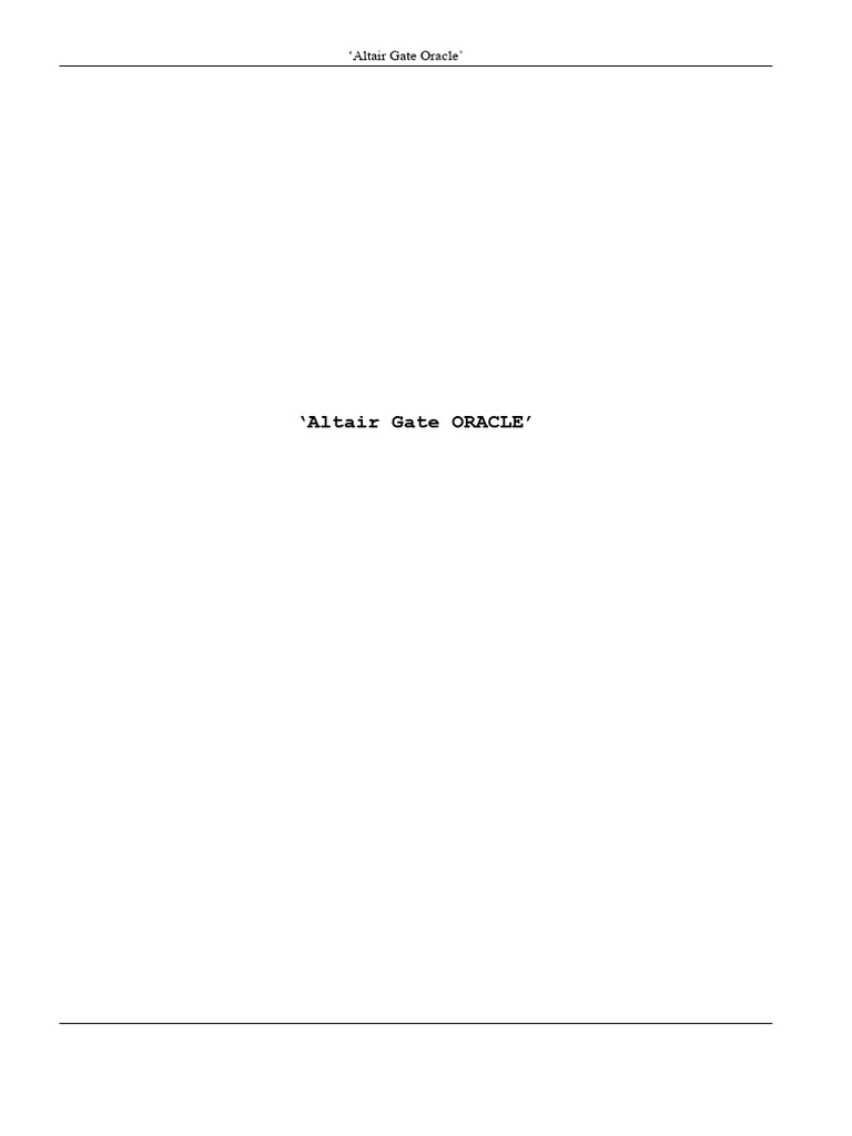 9 altair gate oracle pdf