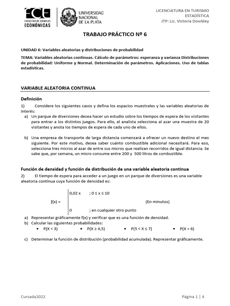 TP6 Prob-Continuas | PDF