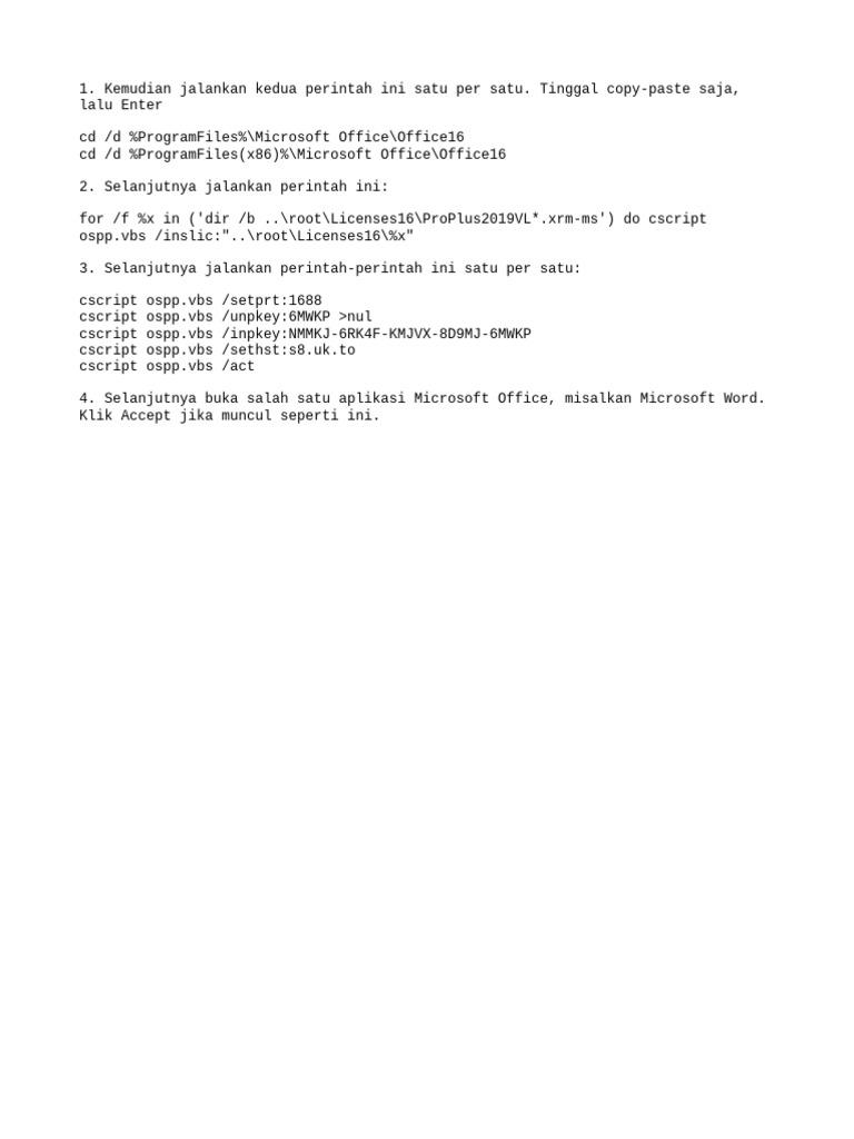 Metode kms office 2019 via cmd run administrator pdf