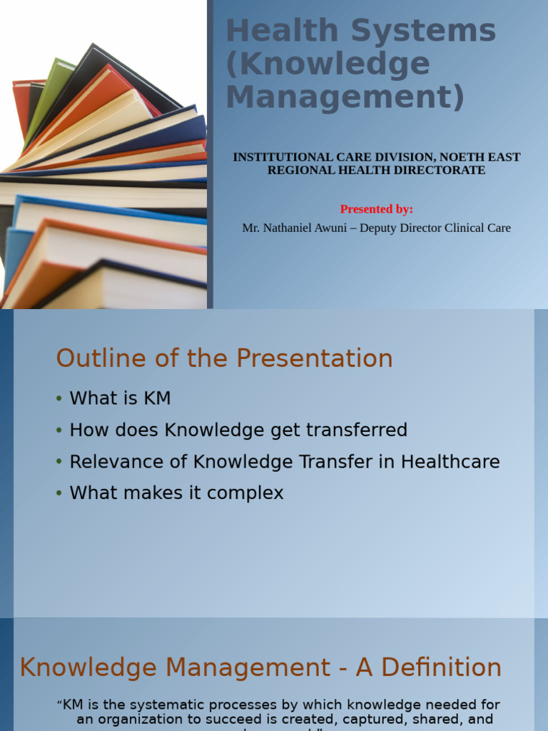 Health Systems - Knowledge Management | PDF | Knowledge Management ...