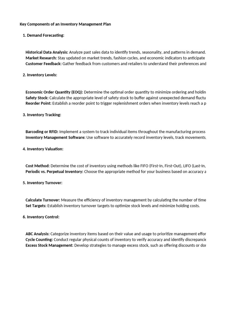 Inventory Management | PDF