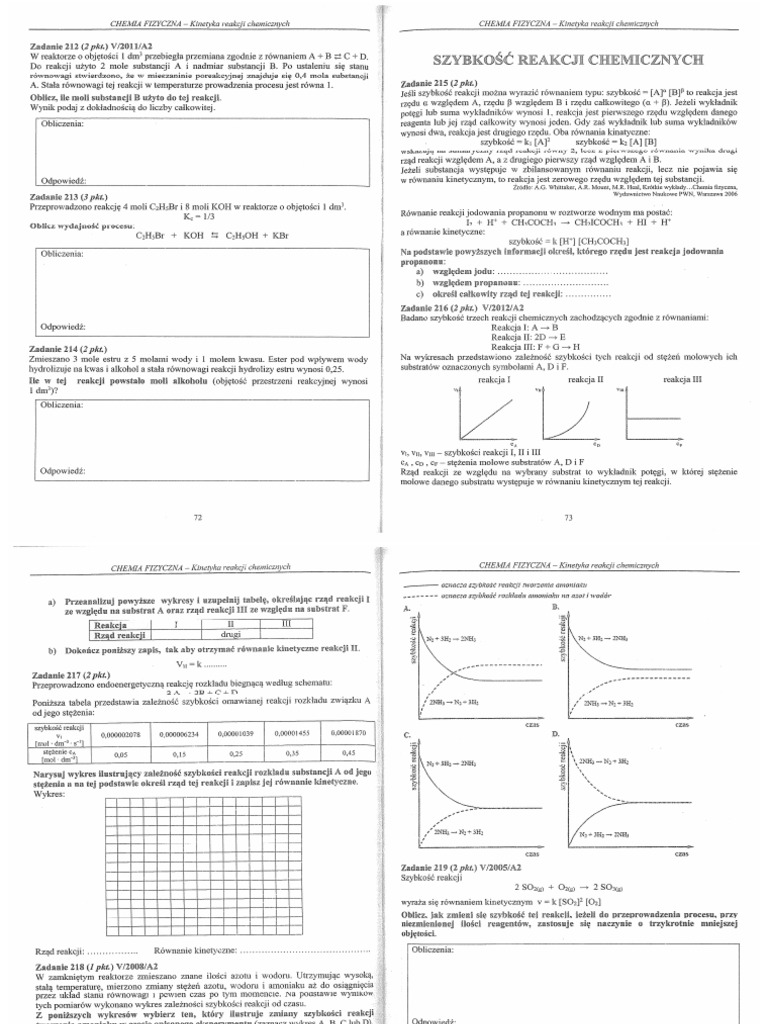 Chemia kinetyka zadania online 2 pdf