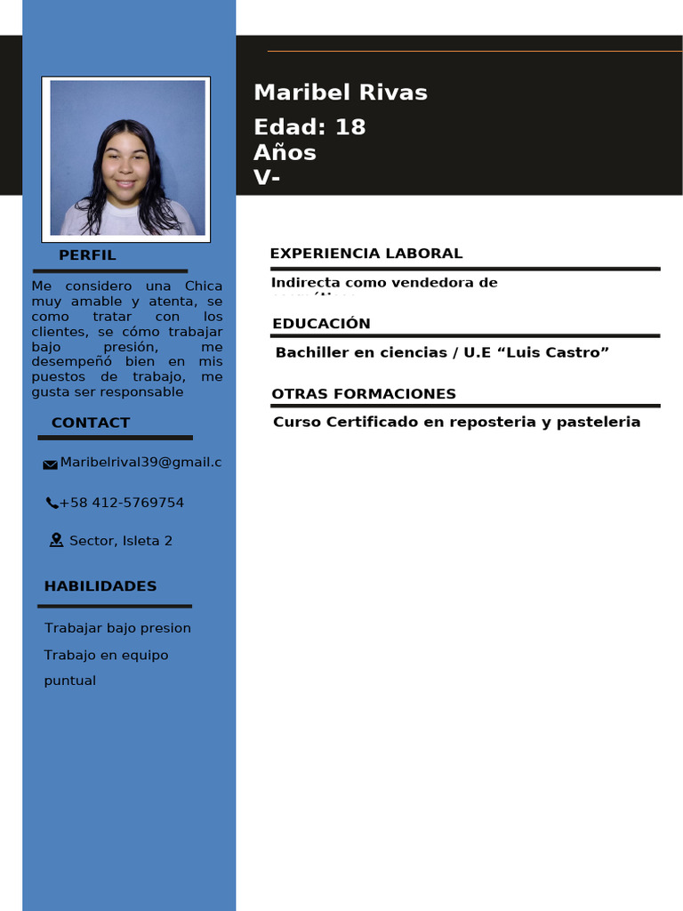 Maribel CV 1 | PDF