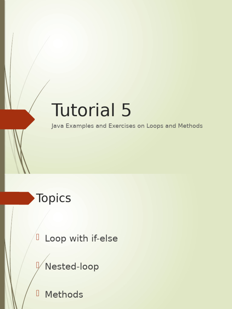 2024 - CSCI1130 Tutorial05 Nested Loop Method | PDF