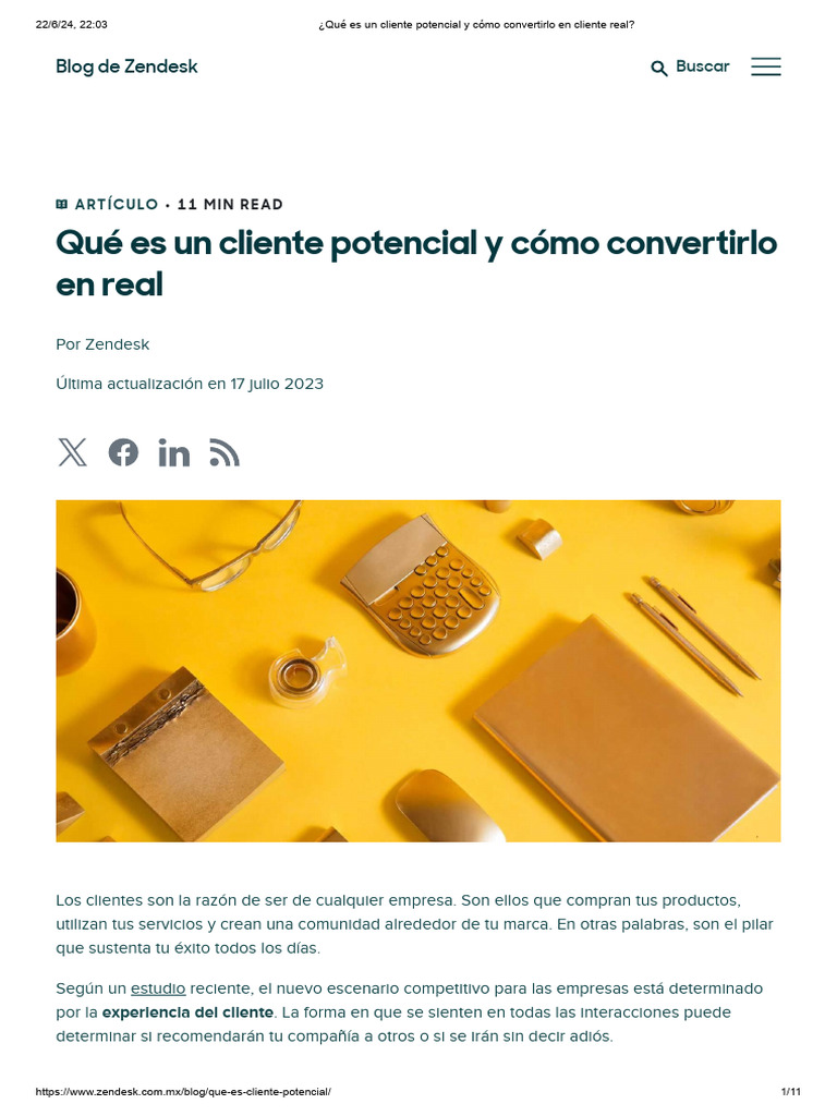¿Qué Es Un Cliente Potencial y Cómo Convertirlo en Cliente Real | PDF