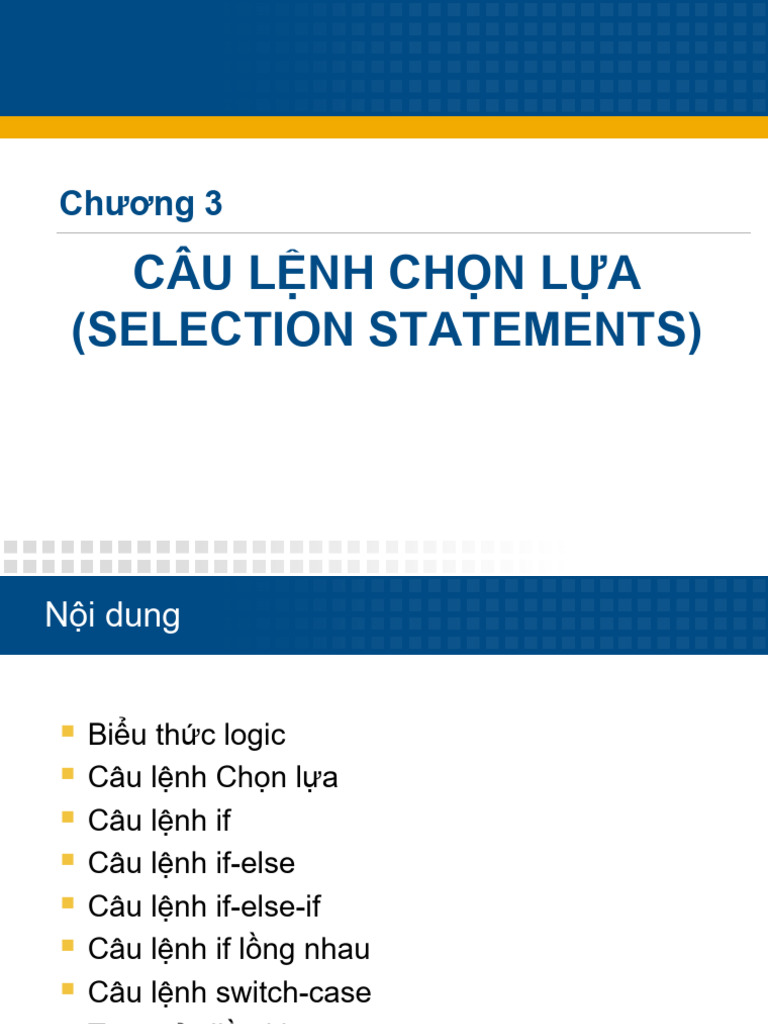 03 co so lap trinh ch ng 3 cau lenh chon lua pdf