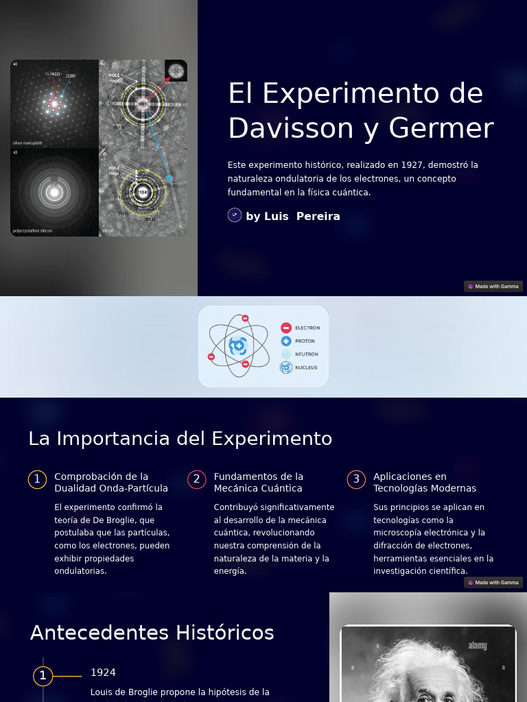 El Experimento de Davisson y Germer | PDF