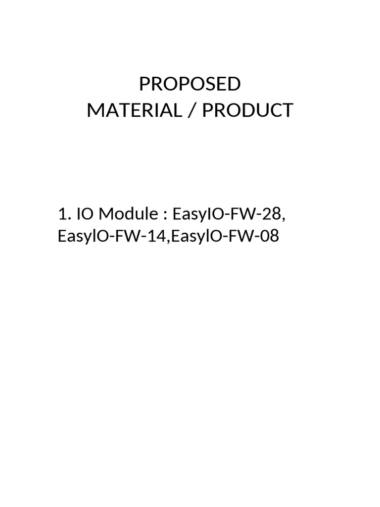 Proposed Material | PDF