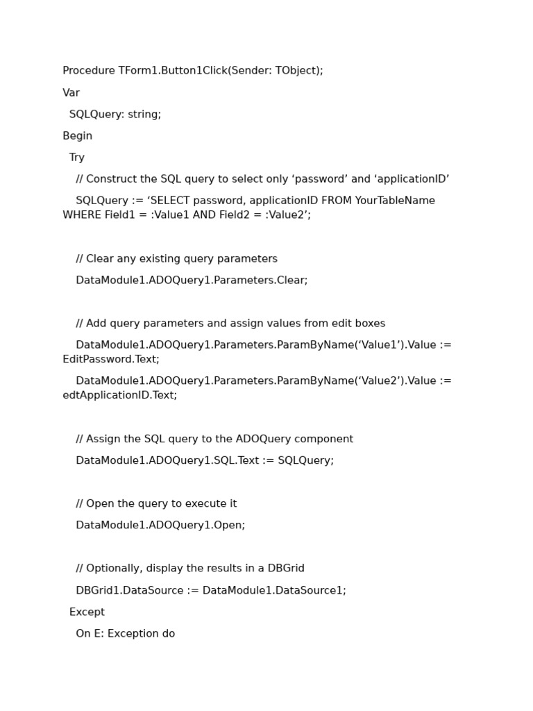 SQL Query | PDF