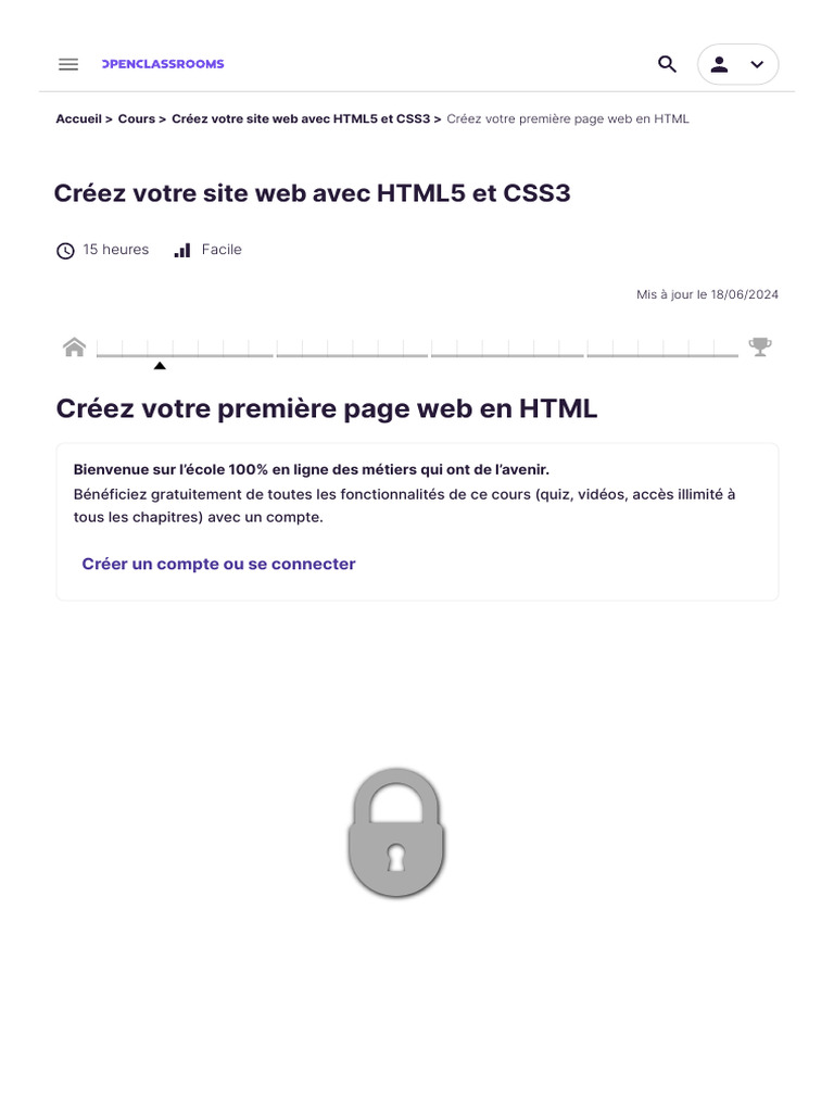Créez Votre Première Page Web en HTML - Créez Votre Site Web Ave | PDF