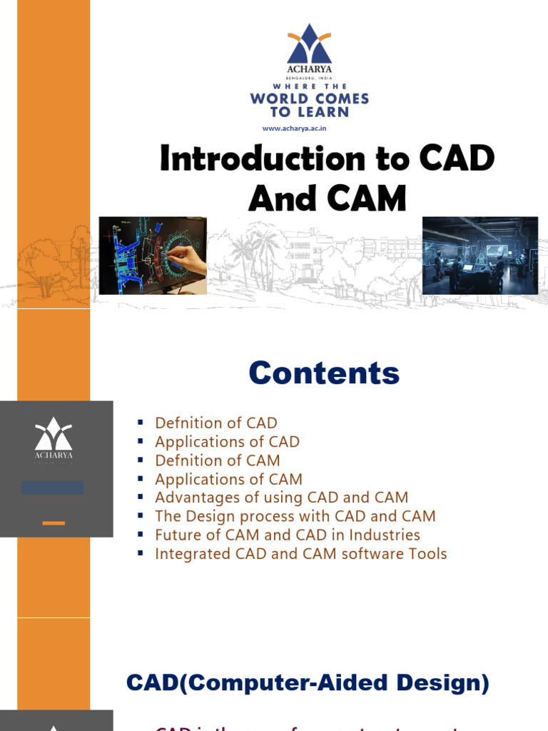 Cad and Cam PPT For Seminar | PDF | Computer Aided Design | Art