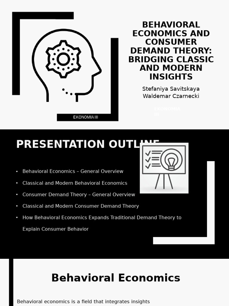 Behavioral Economics and Consumer Demand Theory | PDF