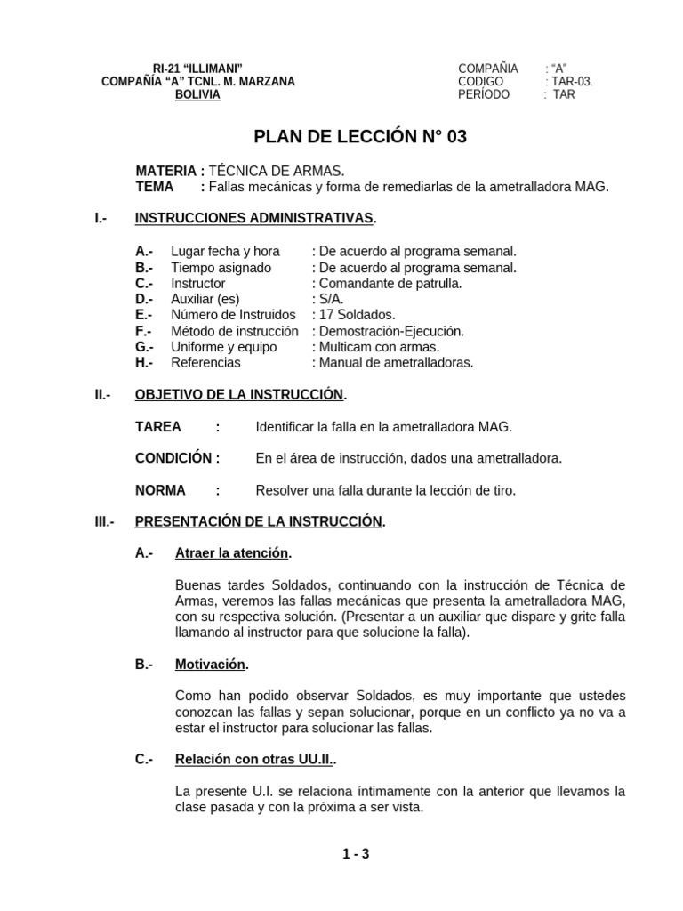 TAR3 Fallas Mecánicas y Forma de Remediarlas MAG | PDF | Cartucho ...