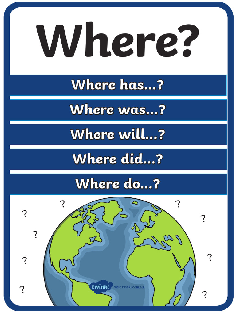 T L 4451d Where Question Poster A3 Version | PDF