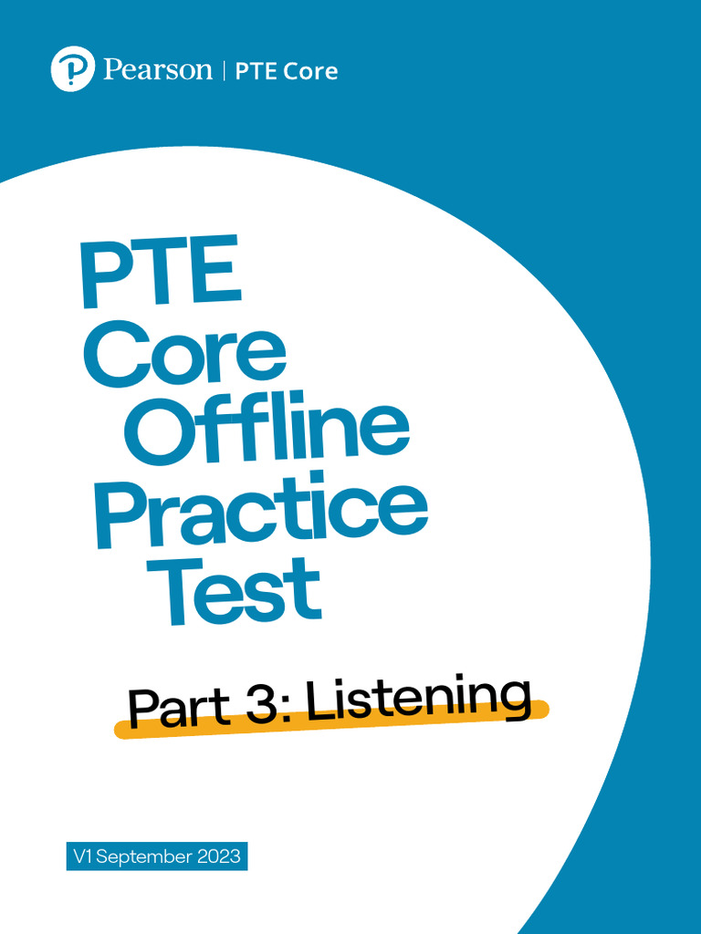 PTE Core Offline Listening Practice Test | PDF | Multiple Choice ...