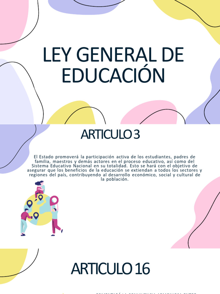 Ley general de educación resumida | PDF
